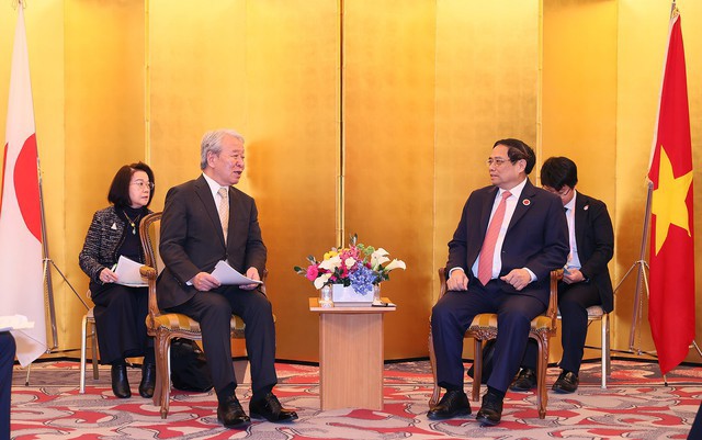 Thủ tướng đề nghị hai bên tổng kết, đánh giá hợp tác ODA thời gian qua và dự báo tình hình, đề ra phương hướng cho giai đoạn mới bài bản, chuyên nghiệp, hiệu quả hơn - Ảnh: VGP/Nhật Bắc