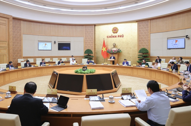 Thủ tướng Chính phủ Phạm Minh Chính chủ trì Phiên họp Chính phủ chuyên đề về xây dựng pháp luật tháng 3/2024.