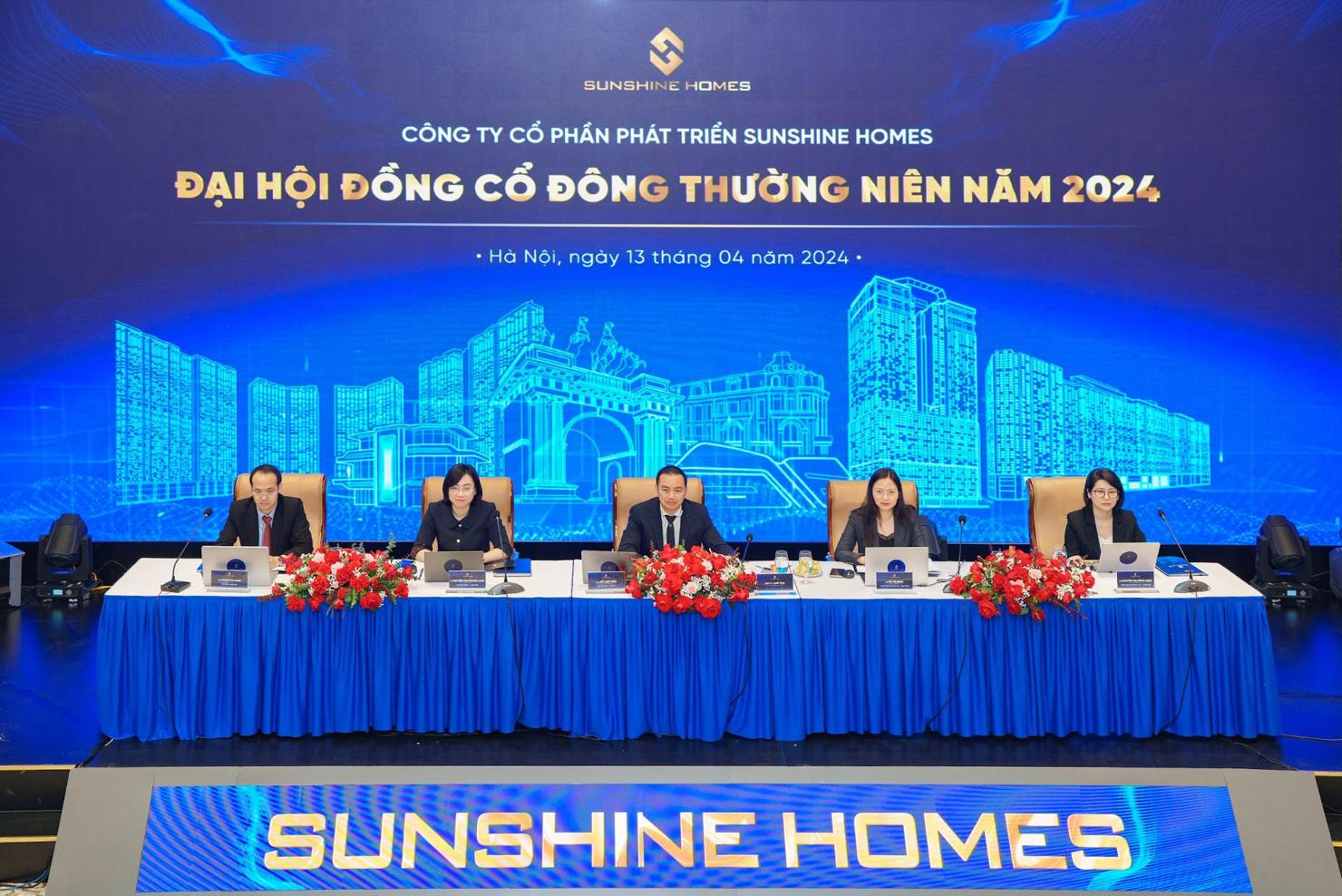 SSH tổ chức thành công ĐHCĐ 2024, Chủ tịch Đỗ Anh Tuấn công bố ra mắt 5 dự án mới. Ảnh: Sunshine Homes