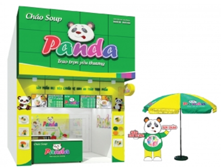 Một gian hàng Cháo Soup “Panda” của Công ty TNHH DV Chế biến thực phẩm Thành Đạt. Ảnh: Internet