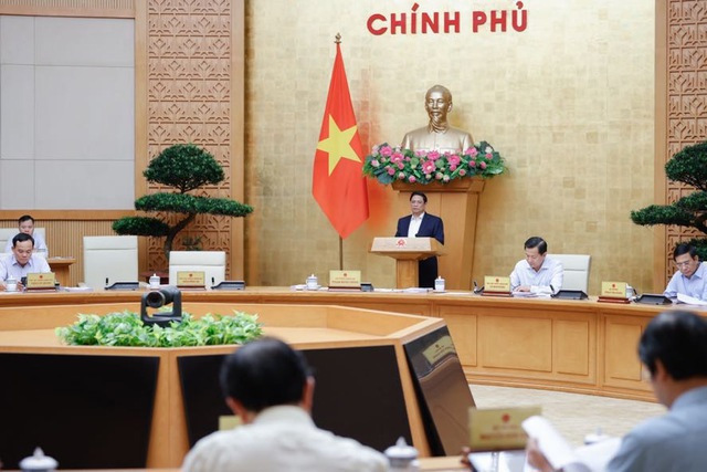 Thủ tướng Chính phủ Phạm Minh Chính chủ trì phiên họp Chính phủ thường kỳ tháng 4/2024.