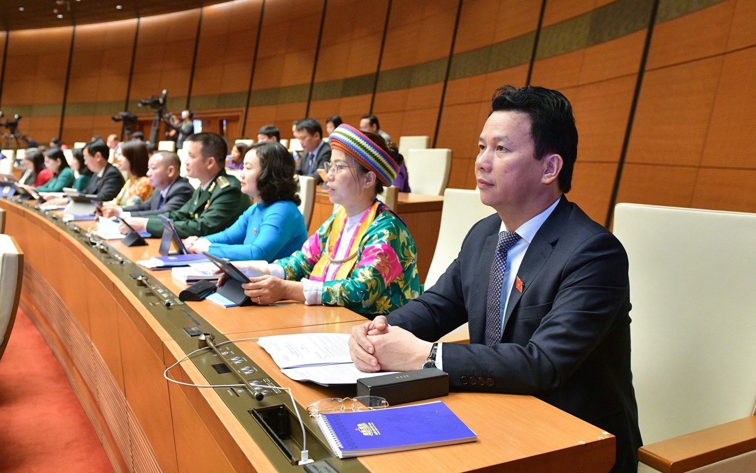 Các đại biểu Quốc hội tại phiên họp sáng 20/5.