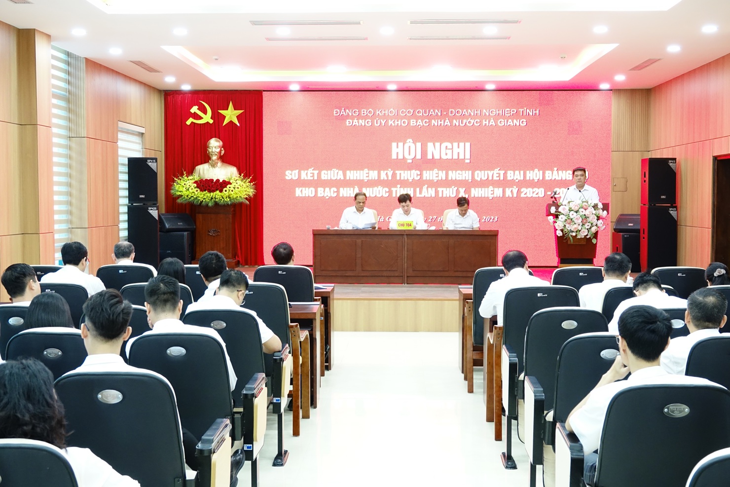 Công tác kiểm tra, giám sát tại Đảng bộ KBNN Hà Giang cơ bản được thực hiện tốt, đảm bảo mục tiêu, tiến độ kế hoạch đề ra.