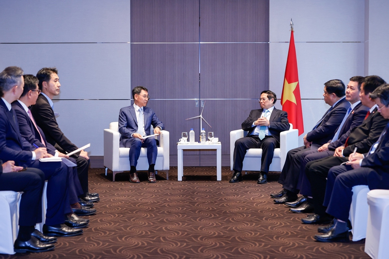 Thủ tướng đánh giá cao những đóng góp thiết thực, hiệu quả của các tập đoàn tại Việt Nam - Ảnh: VGP/Nhật Bắc