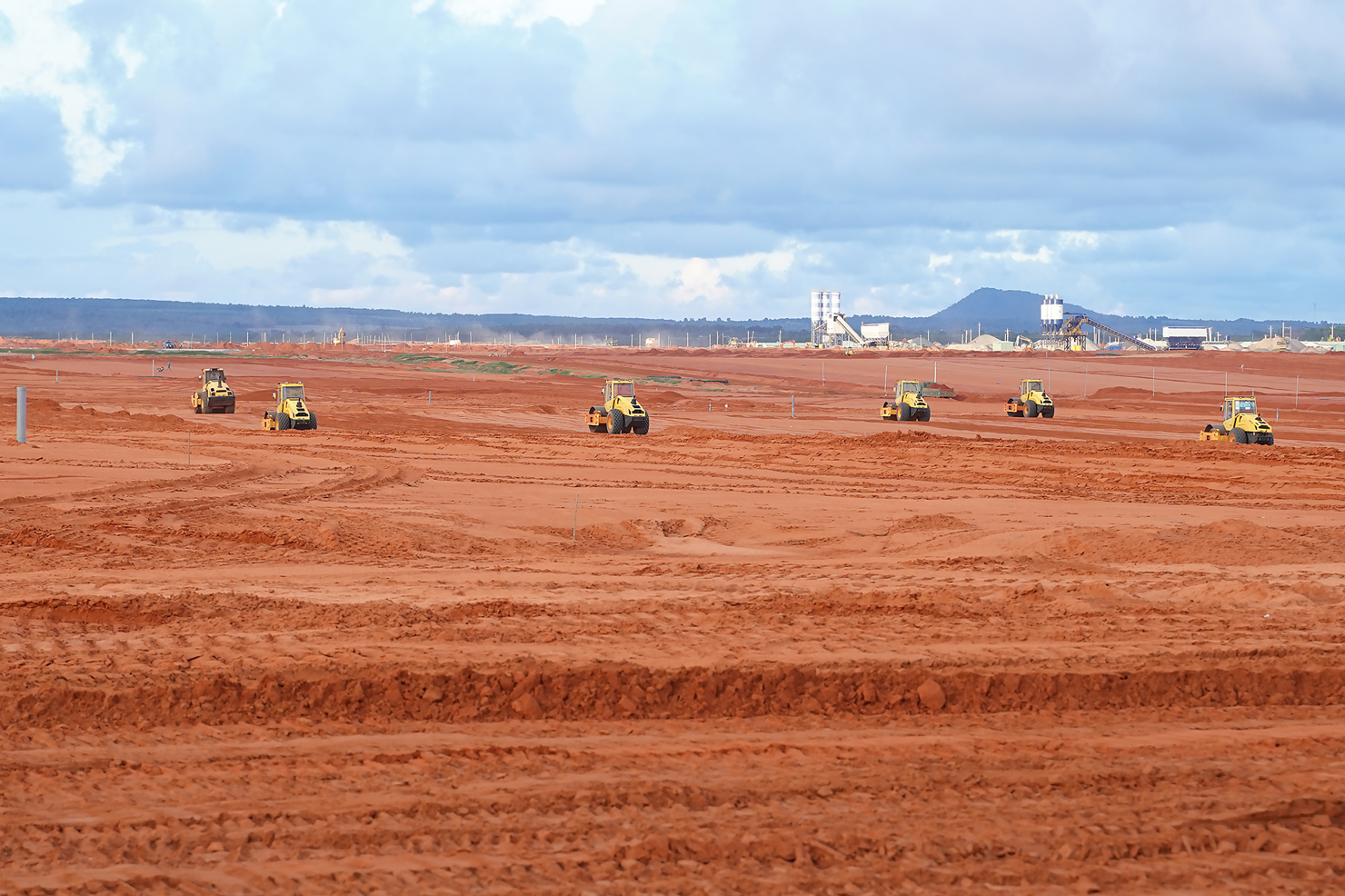 Sân bay Phan Thiết đang được thi công. 