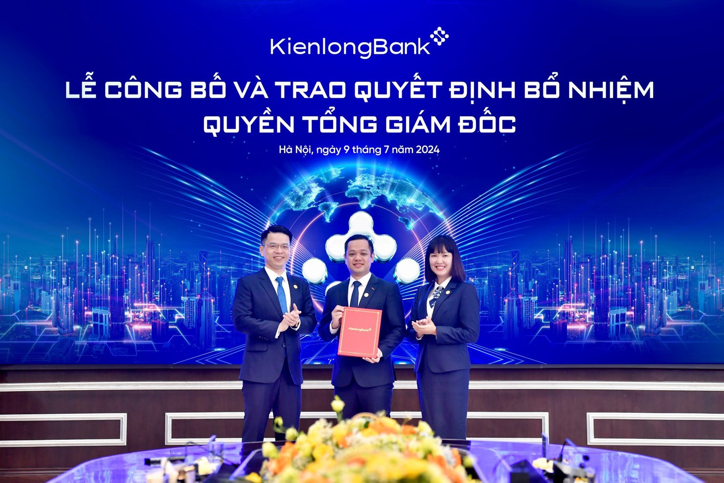 Quyền Tổng Giám đốc KienlongBank ông Trần Hồng Minh có hơn 17 năm kinh nghiệm trong lĩnh vực Tài chính - Ngân hàng. Ảnh: KLB