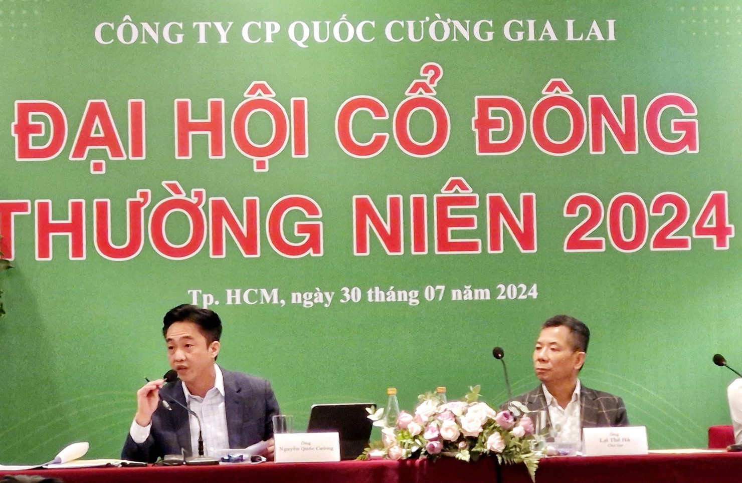CEO Nguyễn Quốc Cường cho rằng Luật đất đai mới có hiệu lực ngày 1/8 sẽ có nhiều thuận lợi cho doanh nghiệp. Ảnh: Thoa Nguyễn