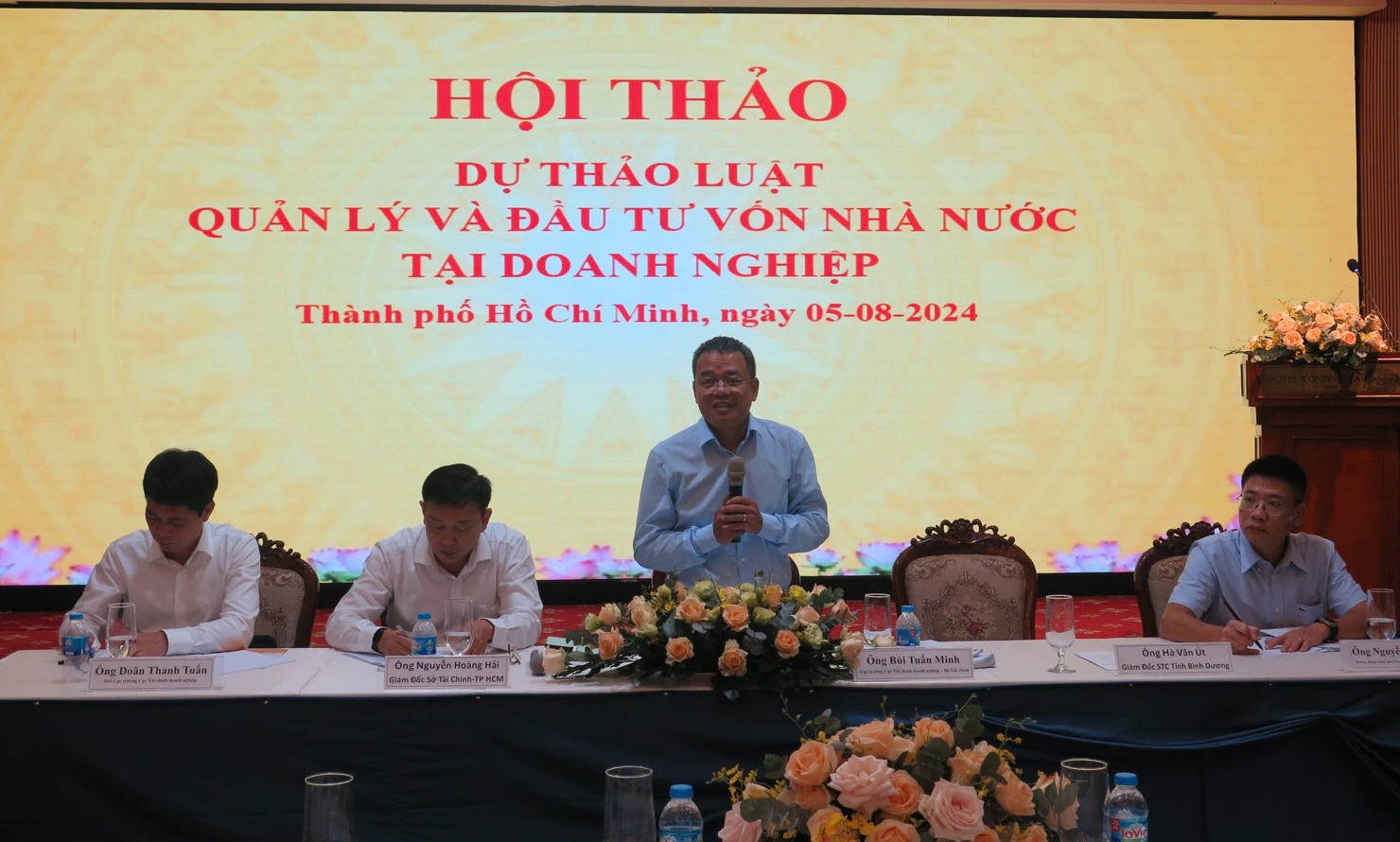 Ông Bùi Tuấn Minh - Cục trưởng Cục Tài chính doanh nghiệp, Bộ Tài chính phát biểu tại Hội thảo. Ảnh: Nguyễn Thoa