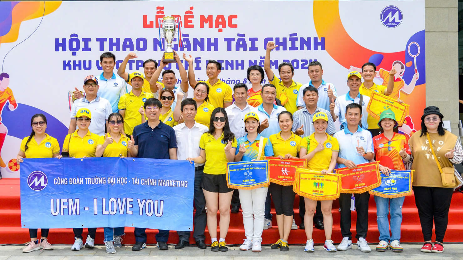 Hội thao ngành Tài chính khu vực TP. Hồ Chí Chương diễn ra thành công tốt đẹp. Ảnh: UFM