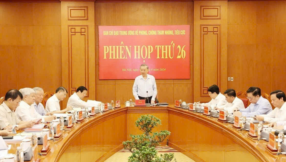 Phiên họp thứ 26 của Ban Chỉ đạo Trung ương về phòng, chống tham nhũng, tiêu cực.