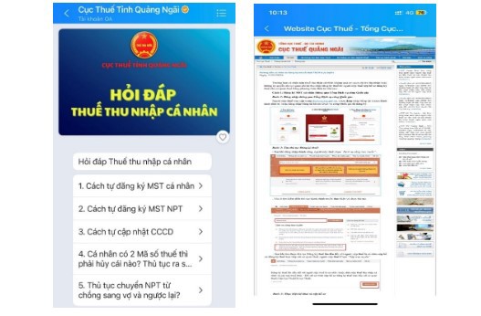 Cơ quan thuể ứng dụng giải pháp sử dụng trí tuệ nhân tạo AI, trợ lý ảo Chatbot để hỗ trợ người nộp thuế.