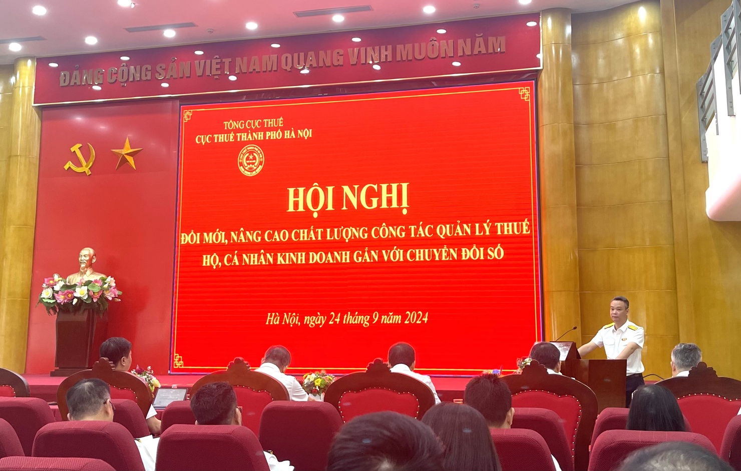 Toàn cảnh Hội nghị của Cục Thuế Hà Nội.