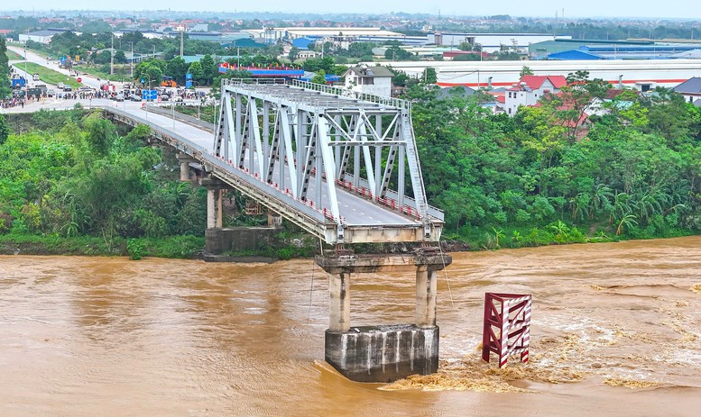 Tổng chiều dài dự án cầu Phong Châu mới khoảng 1km, trong đó cầu dài 400m; đường dẫn đầu cầu dài 600m - Ảnh: Báo GT