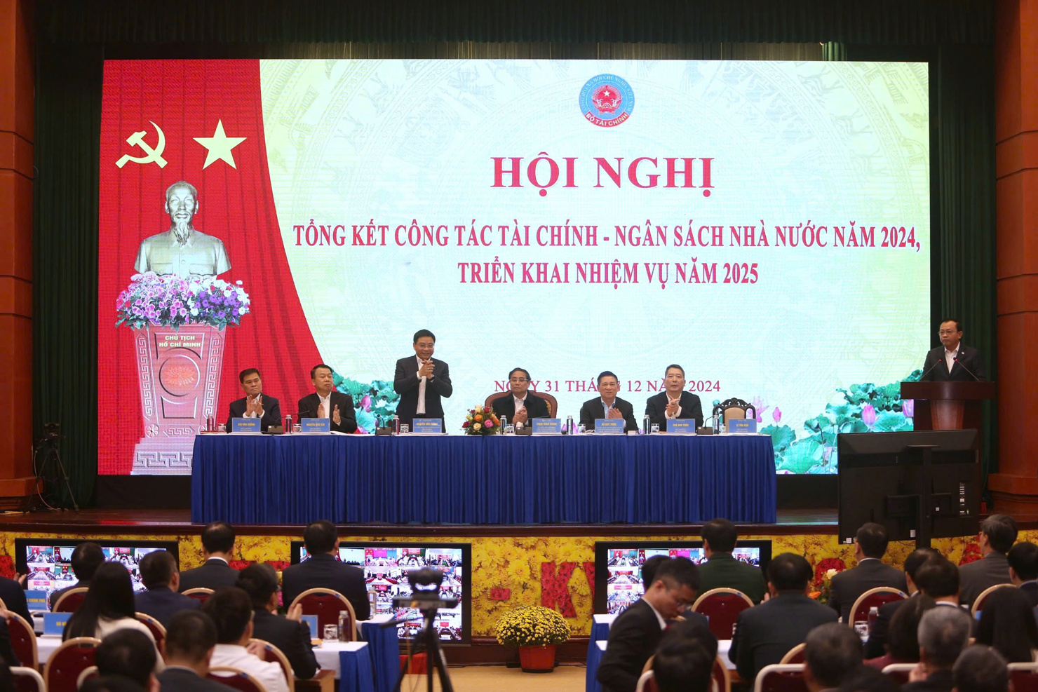 Quang cảnh Hội nghị tổng kết công tác tài chính - ngân sách nhà nước năm 2024 và triển khai nhiệm vụ năm 2025.