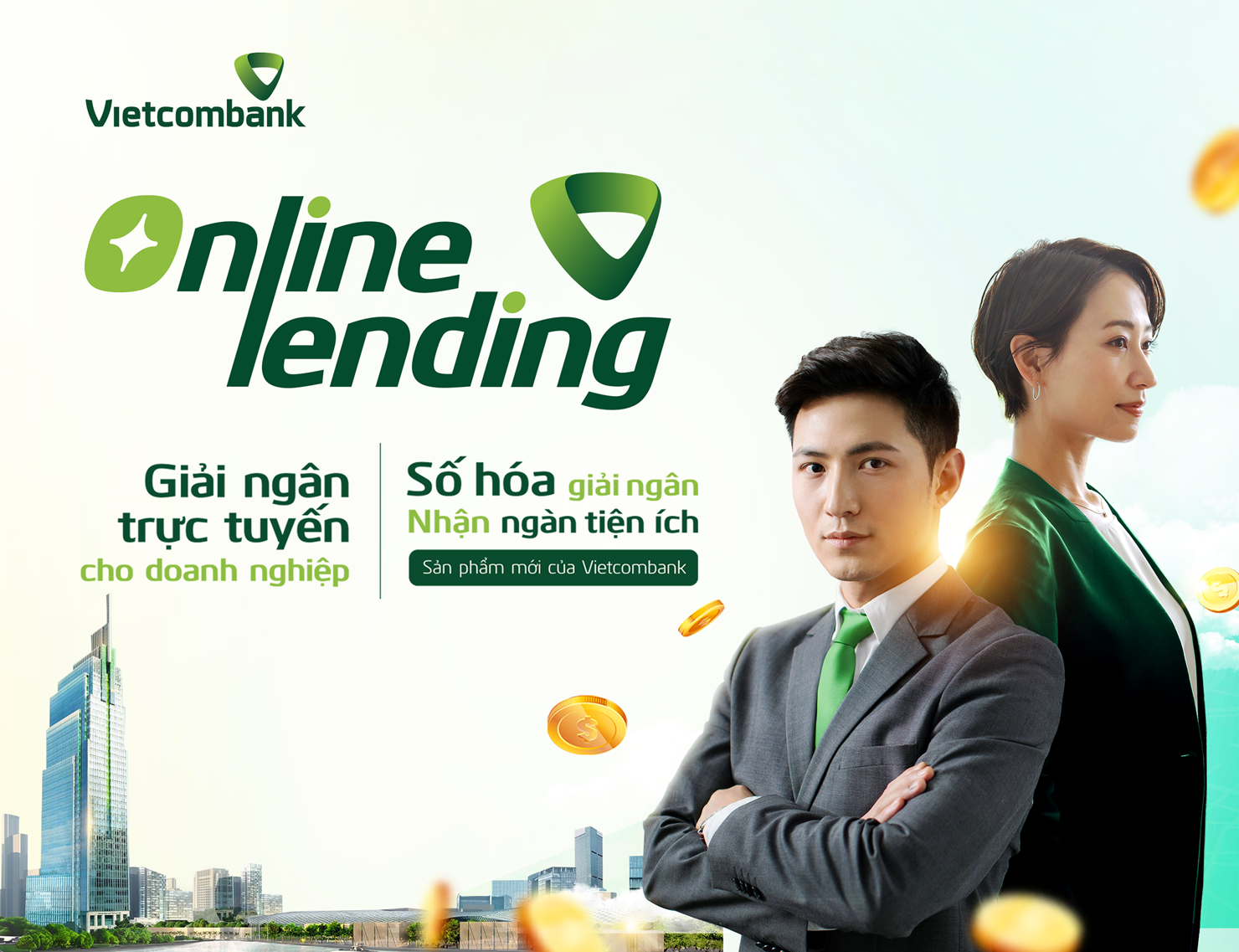 Ngân hàng TMCP Ngoại thương Việt Nam (Vietcombank) vừa ra mắt giải pháp “Giải ngân trực tuyến” (Online lending) ưu việt.