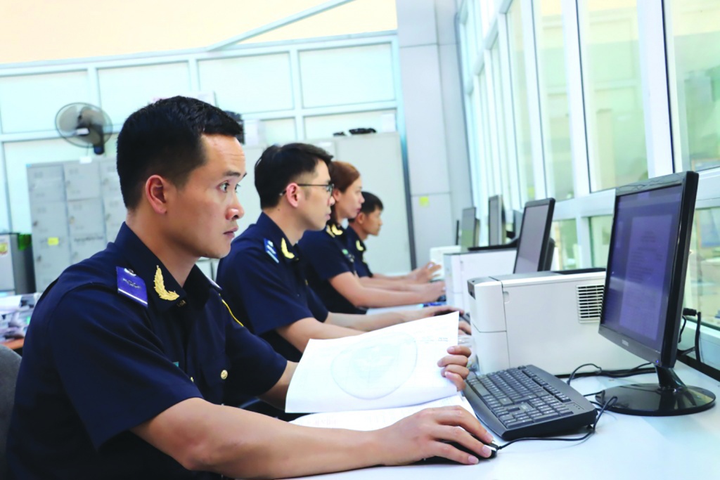 Hoạt động nghiệp vụ tại Hải quan cửa khẩu Trà Lĩnh, Cao Bằng (thuộc Chi cục Hải quan khu vực VI). Ảnh: Thái Bình