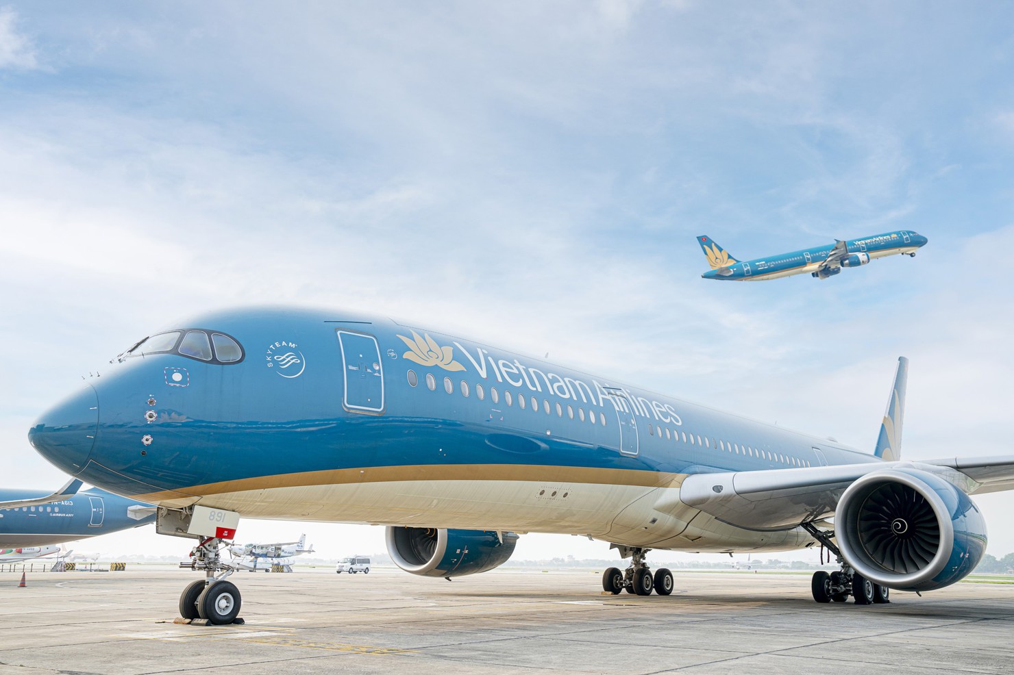 Chính phủ đồng ý chủ trương cho Vietnam Airlines mua 50 tàu bay không cấp bảo lãnh Chính phủ. Ảnh minh hoạ: VNA