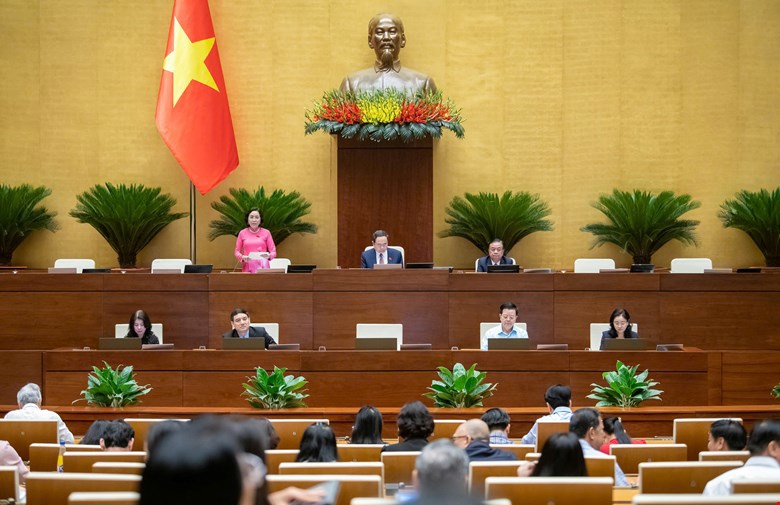 Phiên họp về dự thảo Luật sửa đổi, bổ sung một số điều của Luật bongdaso net sáng nay - Ảnh: Quochoi.vn