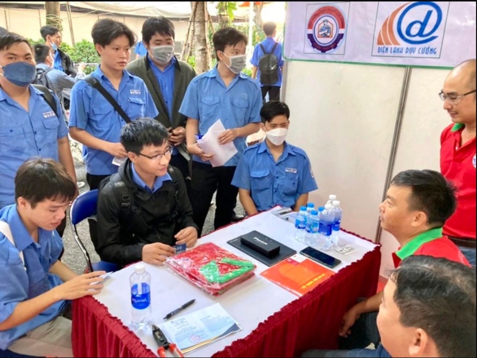 Nhiều trường nghề đang tăng tốc tuyển sinh cho năm học 2025-2026. Ảnh: Trường Cao đẳng kỹ thuật Cao Thắng