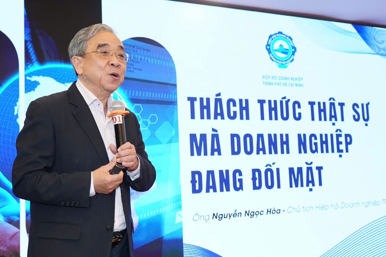 Ông Nguyễn Ngọc Hòa, Chủ tịch HUBA chia sẻ về những thách thức mà doanh nghiệp đang đối mặt.