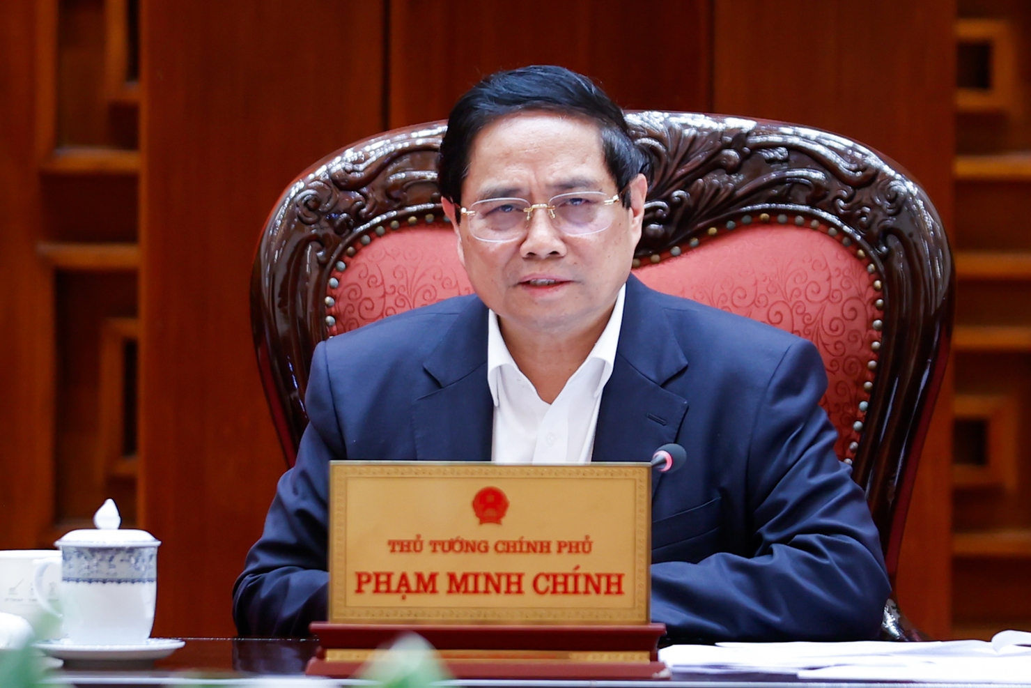 Thủ tướng đánh giá cao sự nỗ lực của các bộ, ngành liên quan trong công tác chuẩn bị và tiến hành đàm phán. Ảnh: VGP
