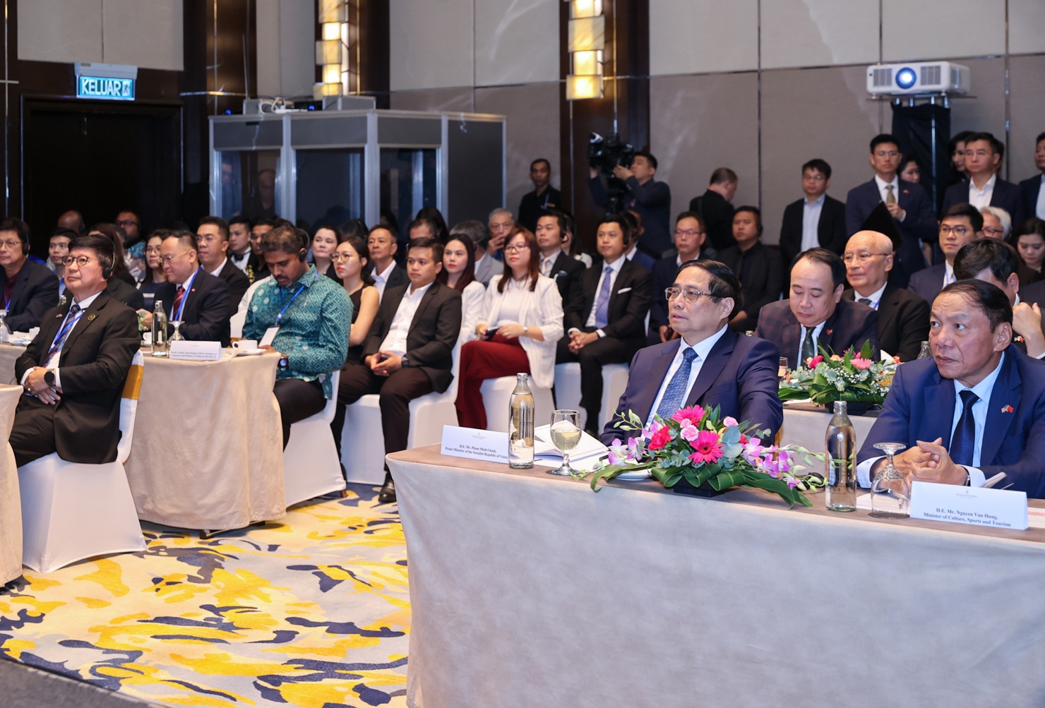 Thủ tướng Chính phủ Phạm Minh Chính dự Chương trình “Gặp gỡ doanh nghiệp Việt Nam - Malaysia". Ảnh: VGP