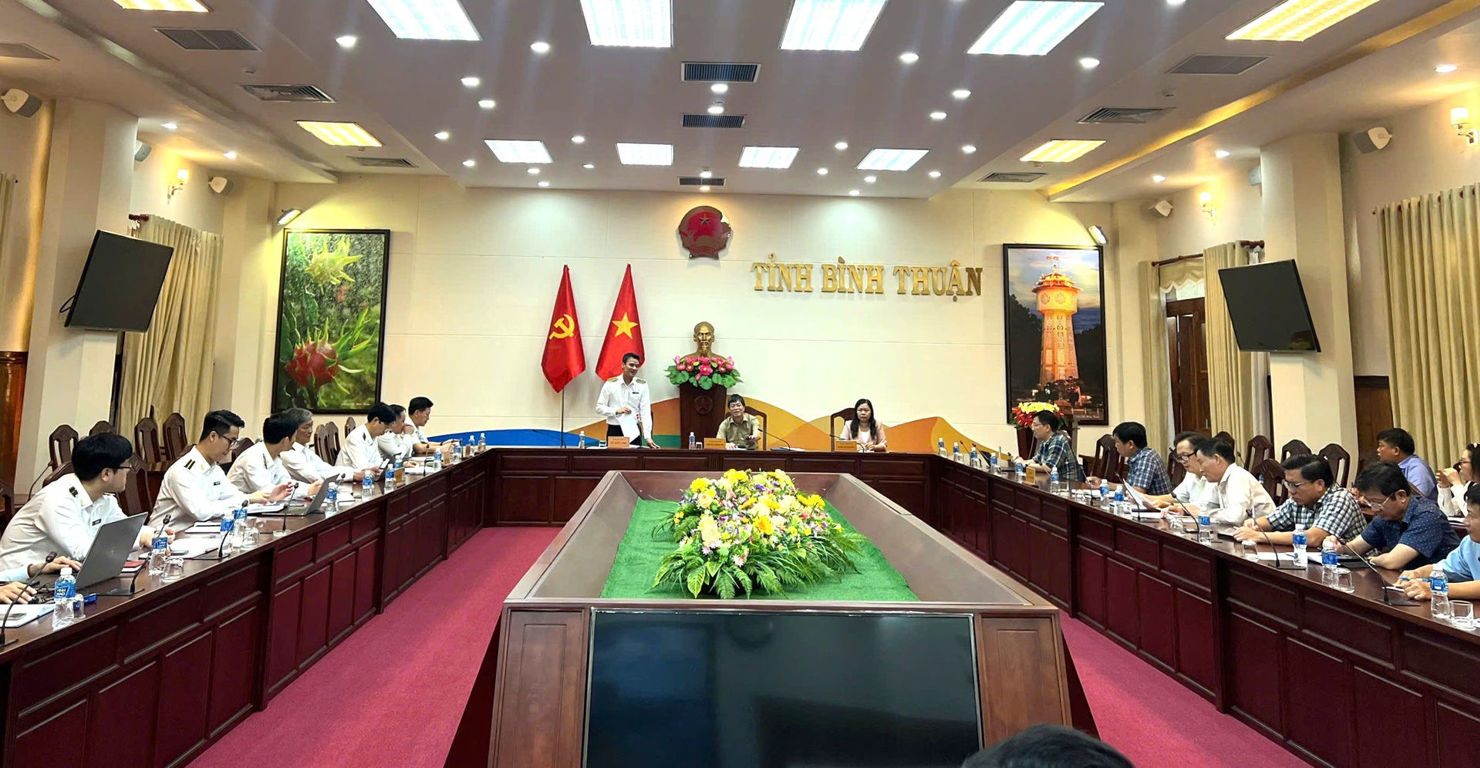 Toàn cảnh Hội nghị Công bố Quyết định kiểm toán tại Bình Thuận.