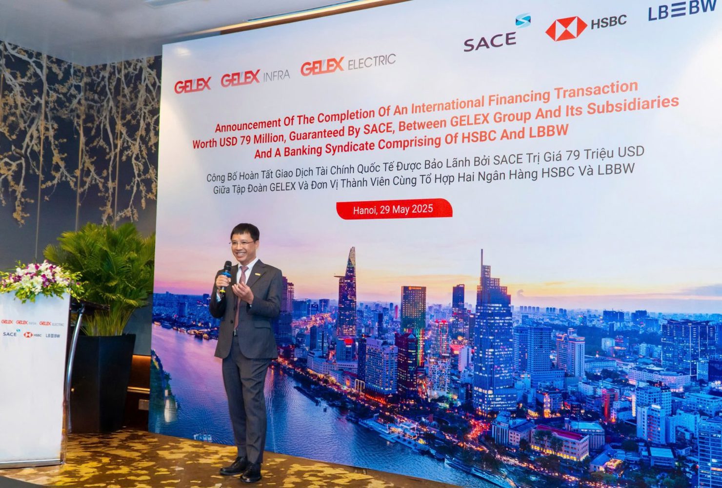 Ông Nguyễn Trọng Hiền, Chủ tịch HĐQT Tập đoàn GELEX phát biểu tại Lễ Công bố.