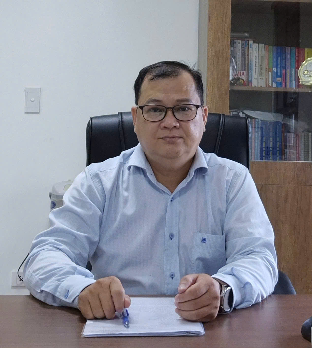Ông Tiền Kiến Lượng, Phó Trưởng phòng phụ trách Phòng Chế độ BHYT, BHXH Khu vực XXVII. Ảnh: Huỳnh Đức