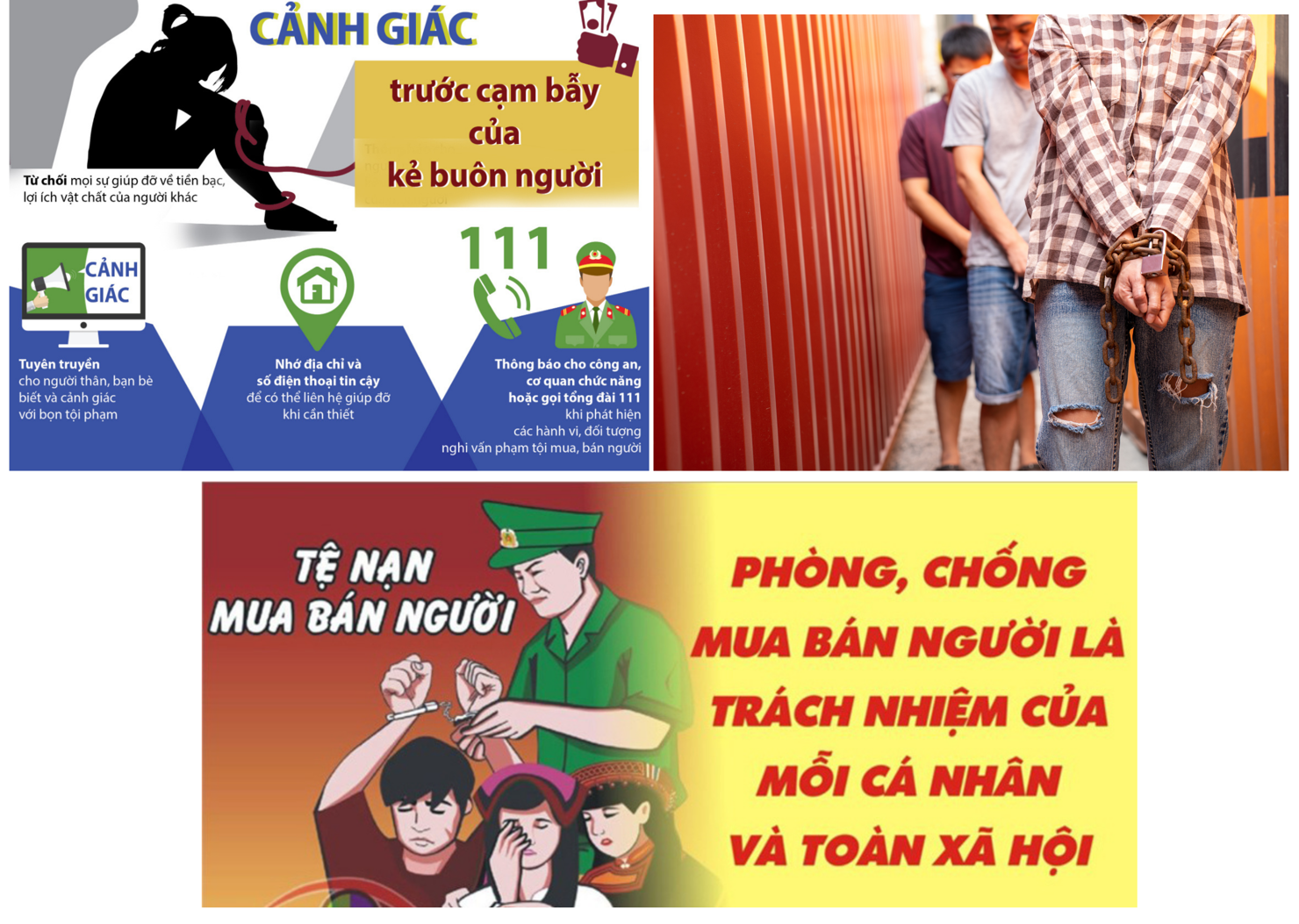 Chung tay đẩy lùi nạn mua bán người trong nội địa và xuyên biên giới.