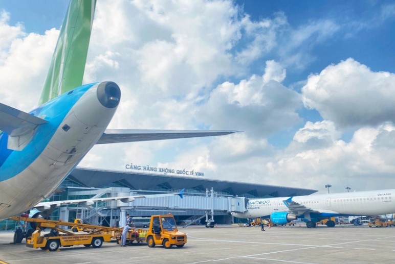 Sân bay Vinh dự kiến đóng cửa từ tháng 6 để sửa chữa, nâng cấp. Ảnh: Trang Linh