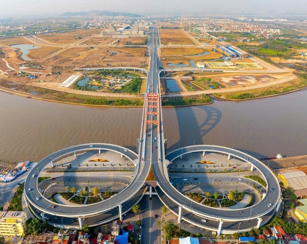 Cầu Hoàng Văn Thụ bắc qua sông Cấm được đầu tư xây dựng từ nguồn vốn ngân sách TP. Hải Phòng. Nguồn: ST