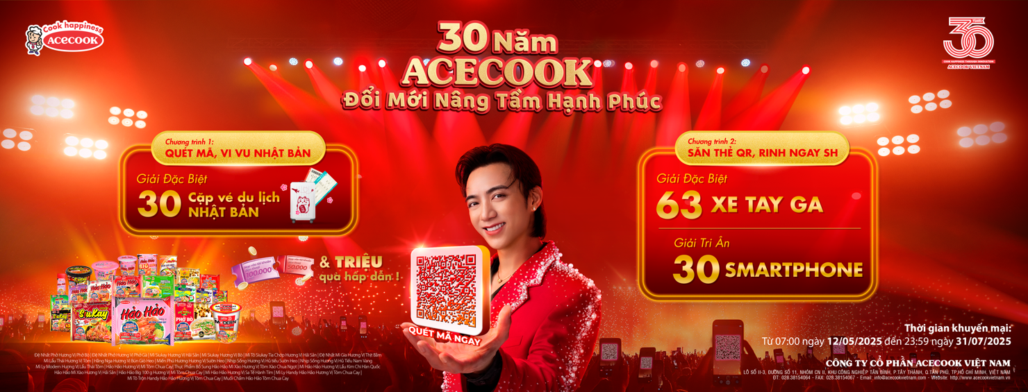 Acecook Việt Nam đánh dấu bước chuyển mình chiến lược trên hành trình phát triển bền vững và vươn tầm thế giới.