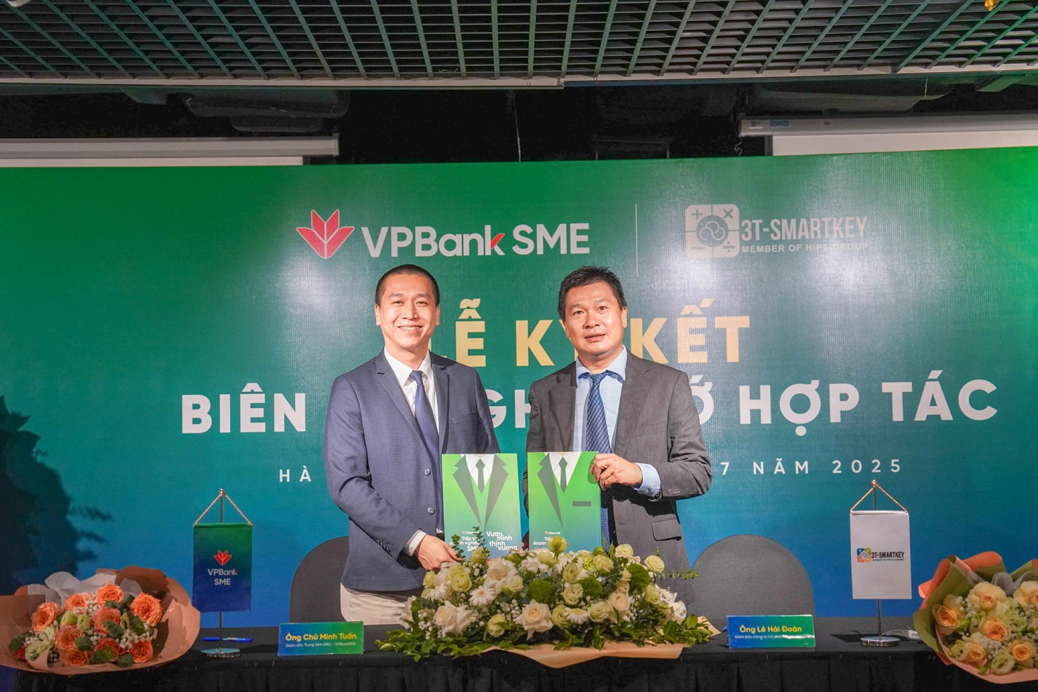 Đại diện VPBank và 3TS tại Lễ ký kết biên bản hợp tác toàn diện.
