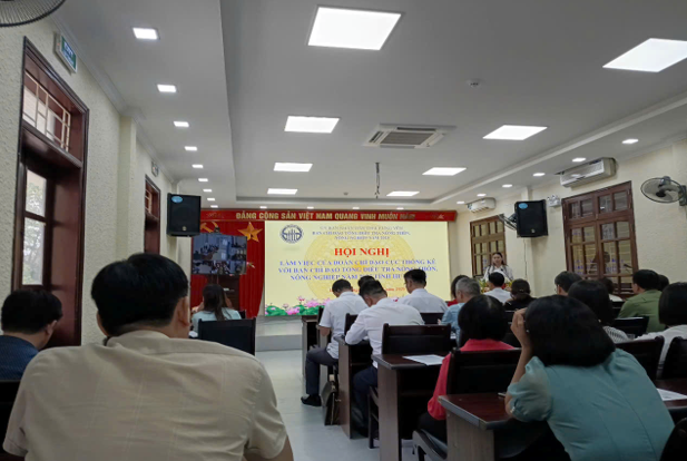 Đoàn Chỉ đạo Cục Thống kê làm việc với Ban Chỉ đạo TĐTNN 2025 tỉnh Hưng Yên