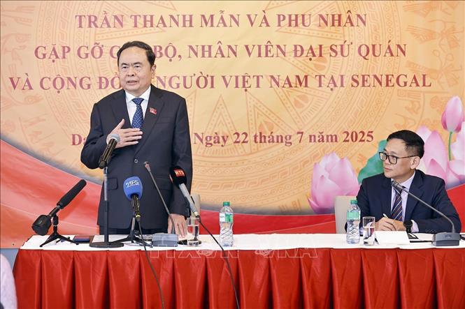Chủ tịch bongdaso com tv Trần Thanh Mẫn phát biểu - Ảnh: TTXVN
