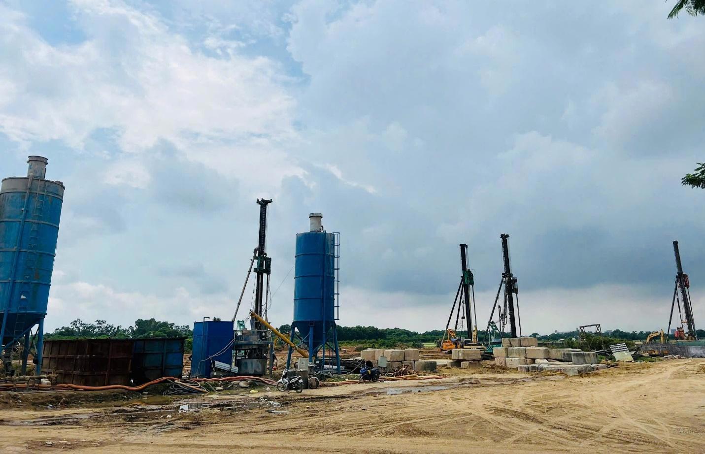 Công trường sửa chữa đường băng sân bay Vinh. Ảnh: ACV