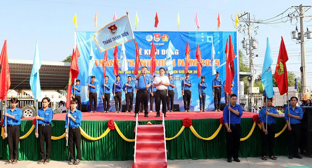 Lễ khởi động Tháng Thanh niên năm 2025 tại tỉnh An Giang.