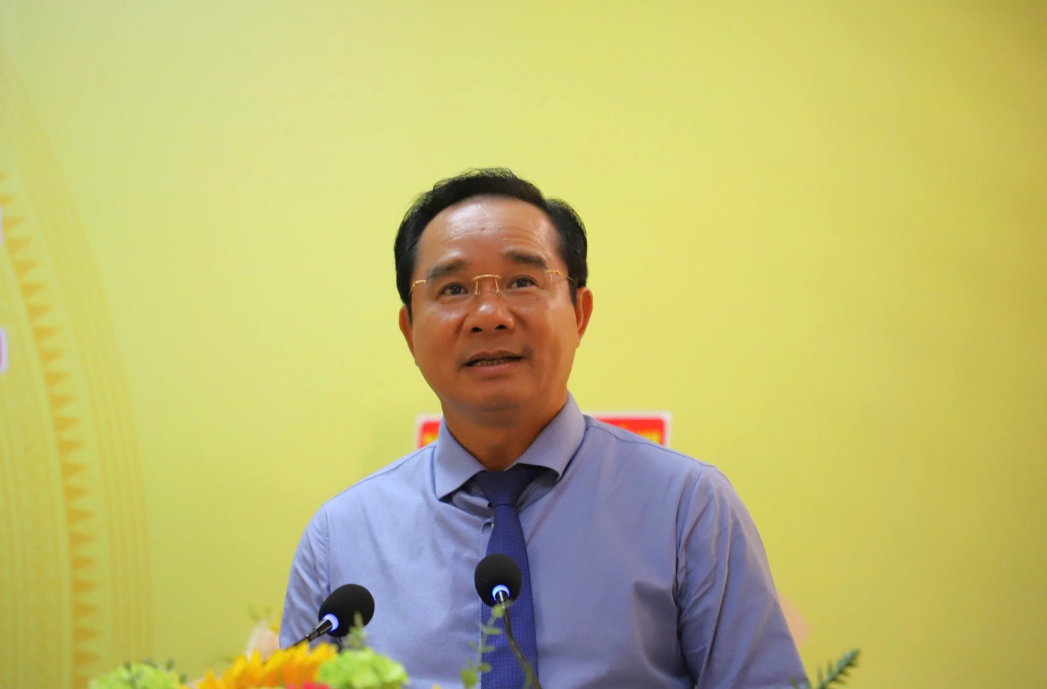 Chủ tịch UBND bongdaso danh sách các trận đấu. Hồ Chí Minh Nguyễn Văn Được phát biểu. Ảnh: VT