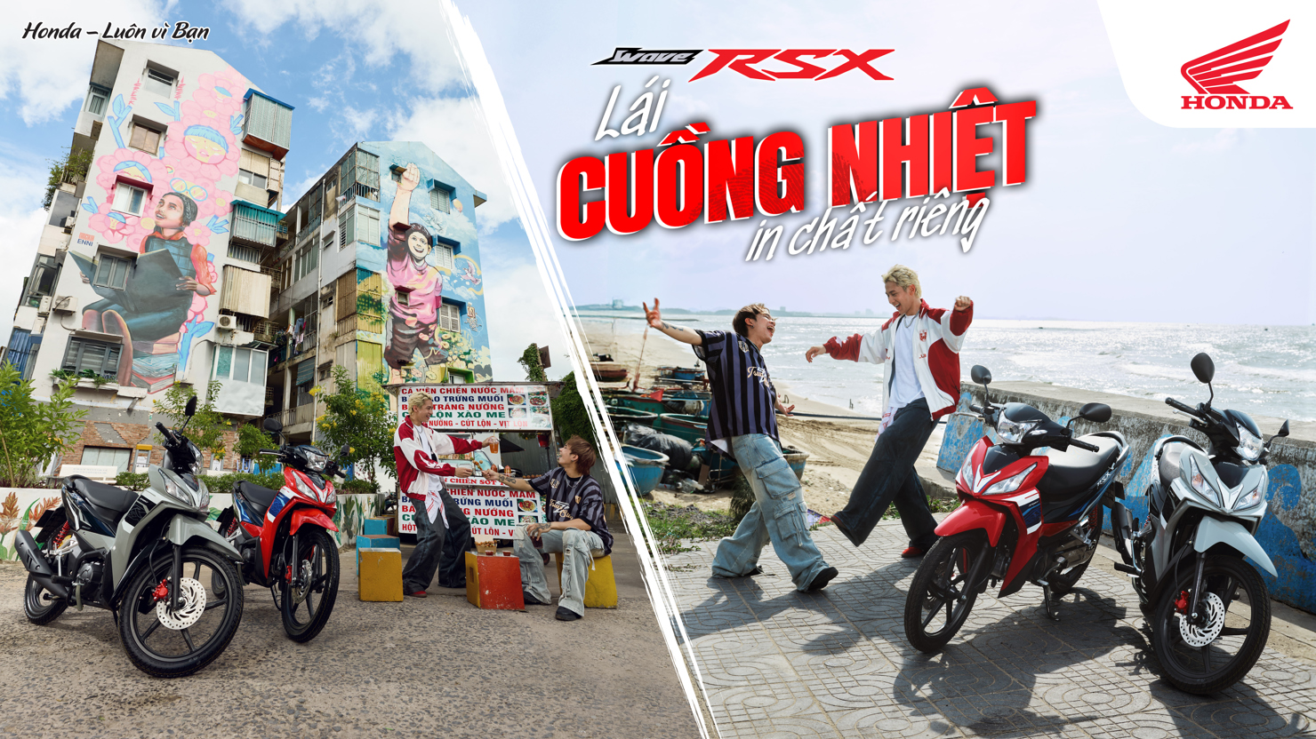 Honda Việt Nam giới thiệu mẫu xe Wave RSX FI bổ sung 2 phiên bản màu mới và thiết kế tem xe đầy cá tính, cùng khách hàng “Lái cuồng nhiệt, in chất riêng”