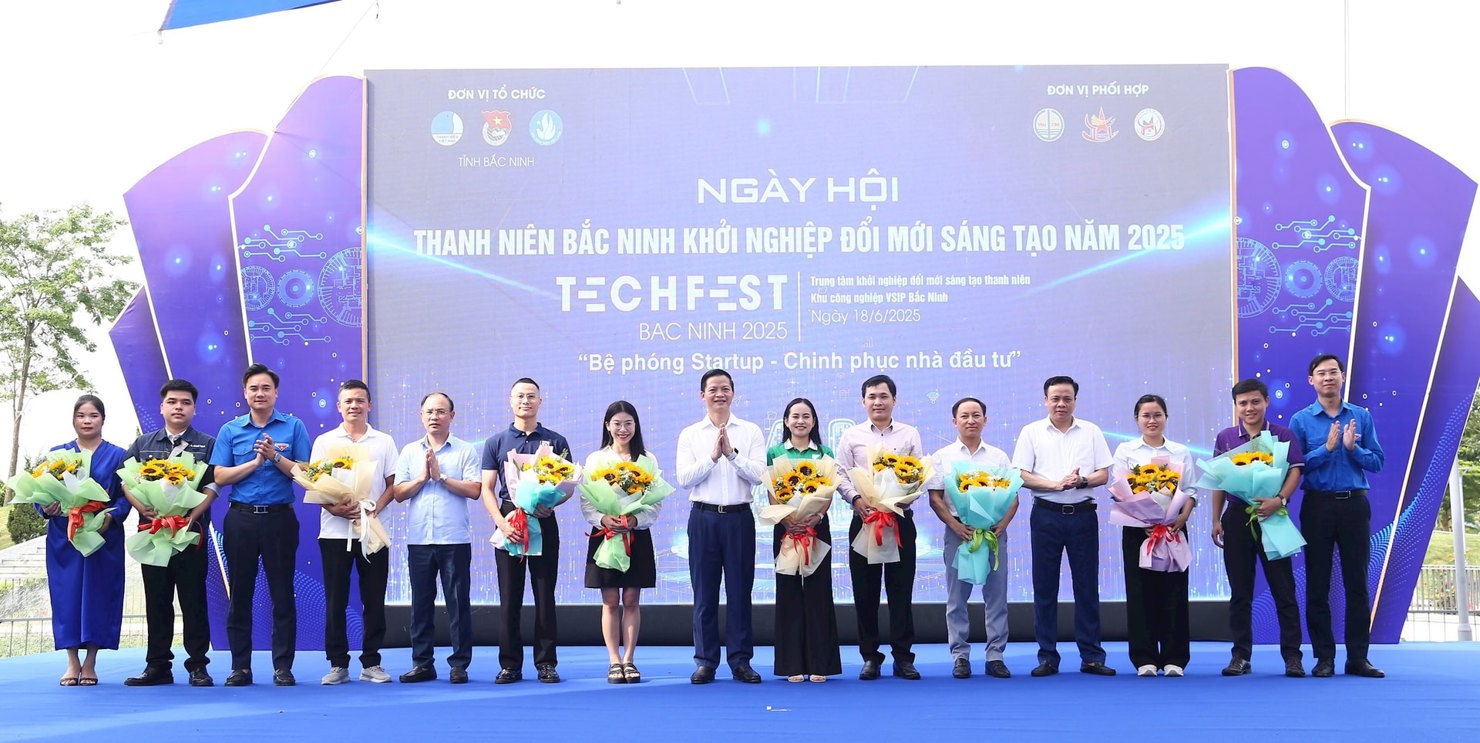 Ngày hội Thanh niên Bắc Ninh khởi nghiệp đổi mới sáng tạo năm 2025 - một trong những hoạt động thúc đẩy hệ sinh thái khởi nghiệp, đổi mới sáng tạo, hỗ trợ nghiên cứu và phát triển.