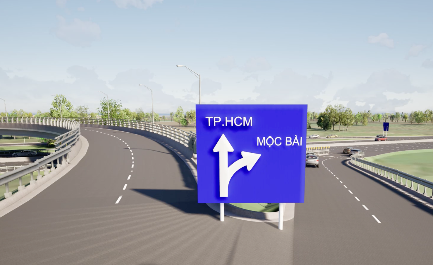 Phối cảnh cao tốc TP. Hồ Chí Minh - Mộc Bài. Ảnh: BGT