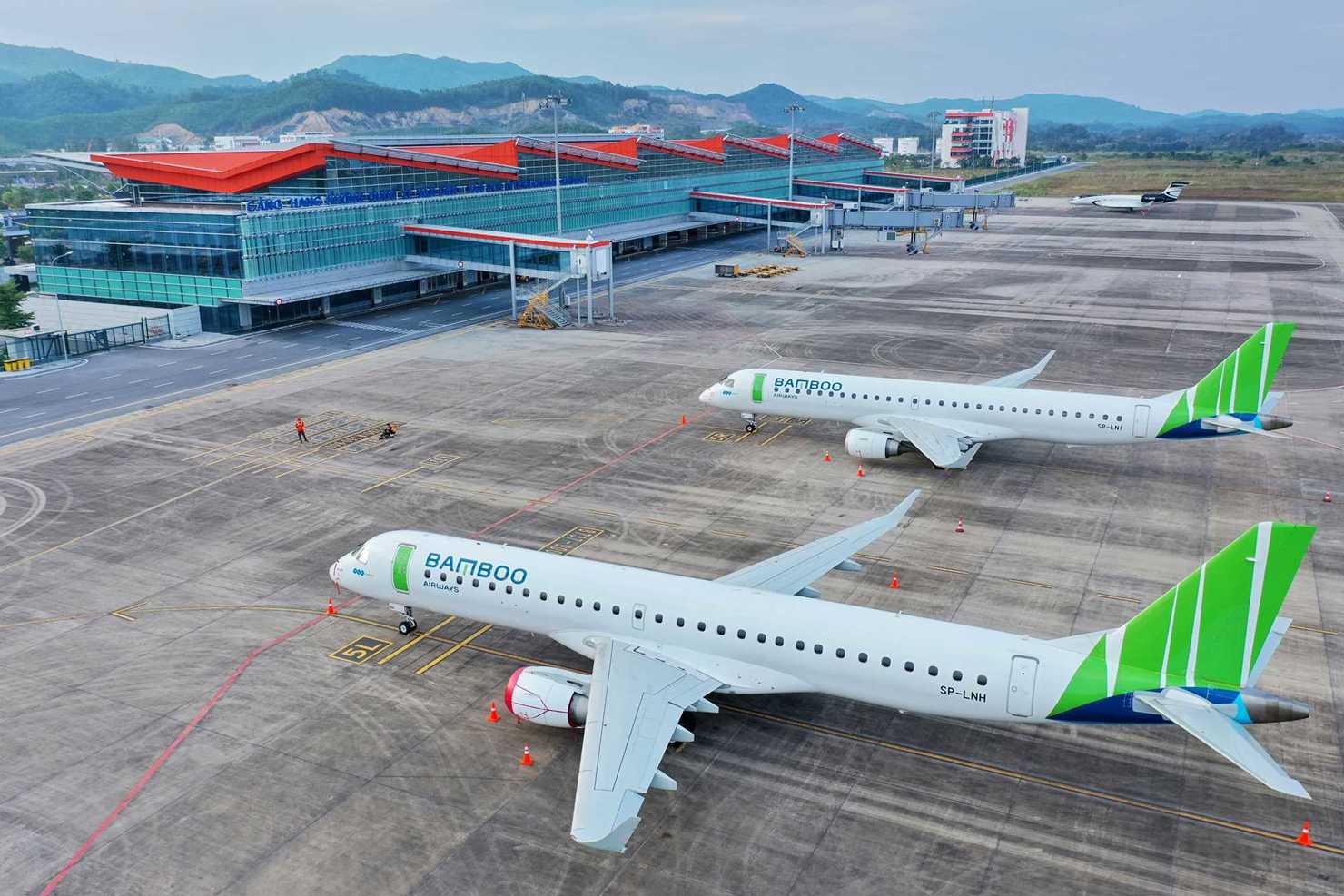 Sân bay Vân Đồn được chọn làm sân bay dự bị phục vụ hoạt động A80. Ảnh: Nghĩa Hiếu