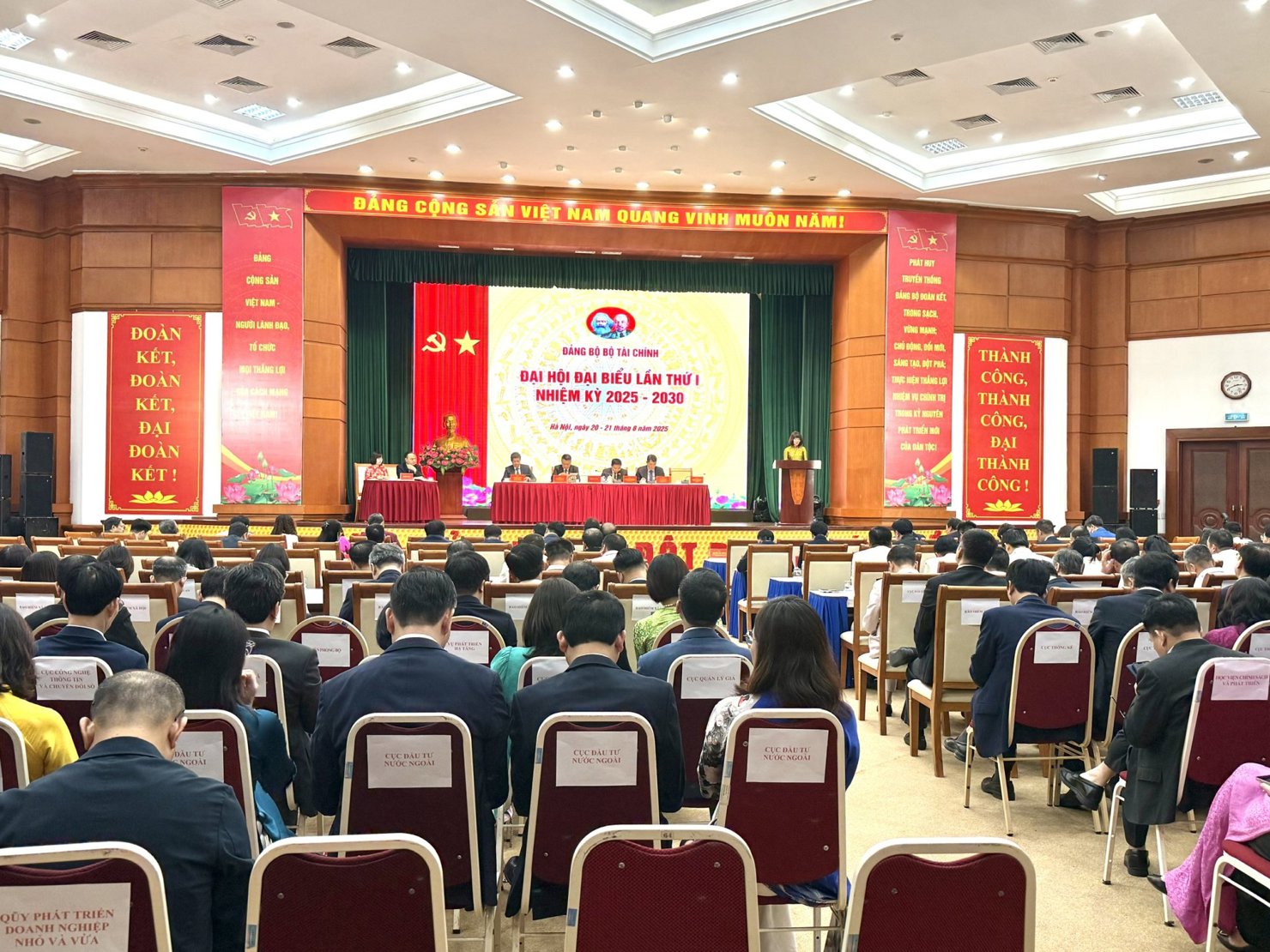 Toàn cảnh Phiên trù bị Đại hội Đại biểu Đảng bộ Bộ Tài chính lần thứ I.