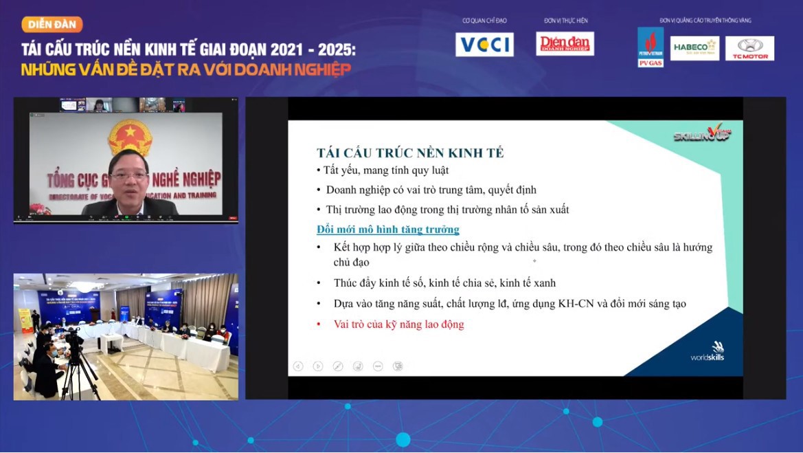 Tổng cục trưởng Trương Anh Dũng tham dự trực tuyến Diễn đ&agrave;n T&aacute;i cấu tr&uacute;c nền kinh tế giai đoạn 2021-2025