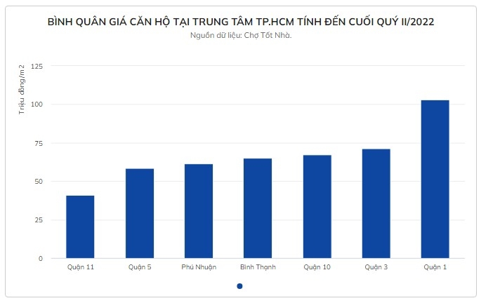 Giá căn hộ ở TP. Hồ Chí Minh có nơi tăng nóng, nơi lại giảm mạnh - Ảnh 1