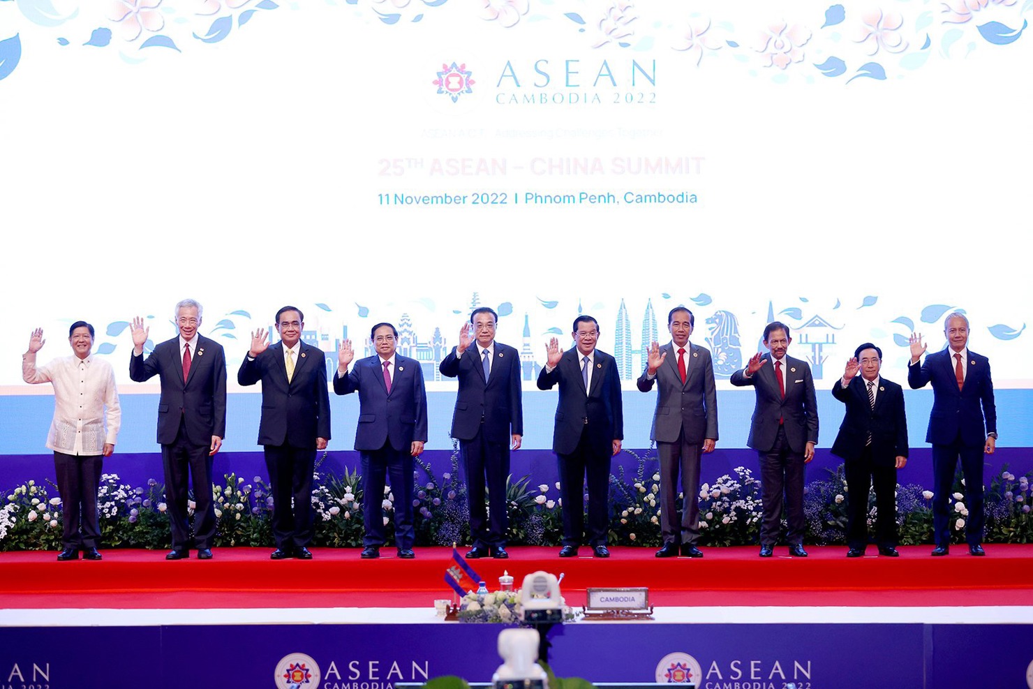 Thủ tướng Ch&iacute;nh phủ Phạm Minh Ch&iacute;nh tham dự Hội nghị Cấp cao ASEAN - Trung Quốc - Ảnh: VGP/Nhật Bắc