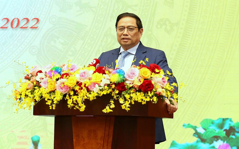 Thủ tướng Ch&iacute;nh phủ Phạm Minh Ch&iacute;nh ph&aacute;t biểu chỉ đạo hội nghị. &nbsp;