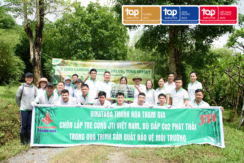 JTI Việt Nam chung tay b&ugrave; đắp CO2 bảo vệ m&ocirc;i trường