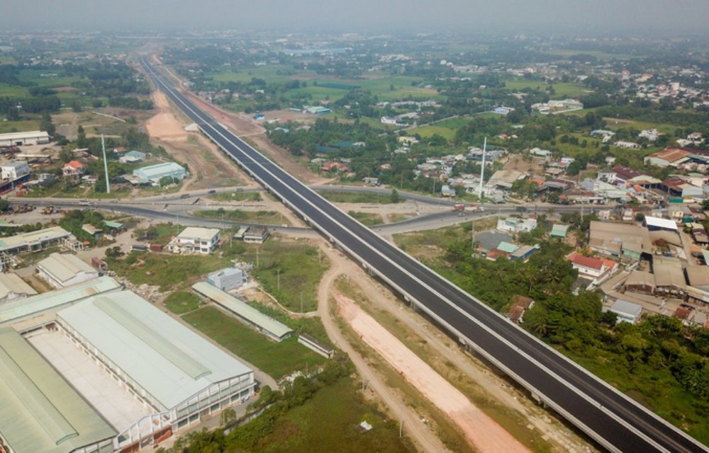 Dự án xây dựng cao tốc Bến Lức - Long Thành đã hoàn thành 80% khối lượng đề ra.